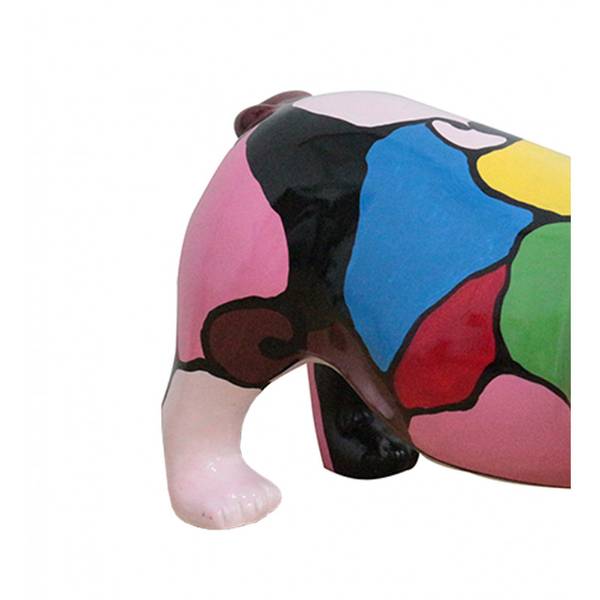 Sculpture chien bulldog SPIKE BULLDOG Porcelaine - 50 x 20 x 30 cm
