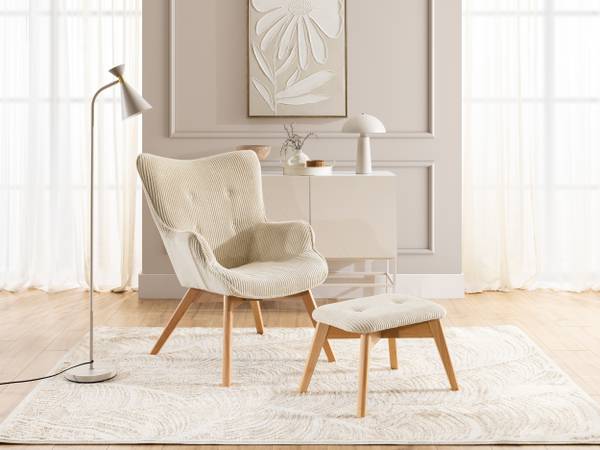 Lounge-Sessel Lenari mit Fußhocker kaufen