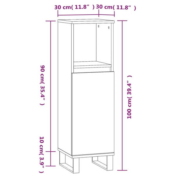Badezimmerschrank 3029860 Hellgrau