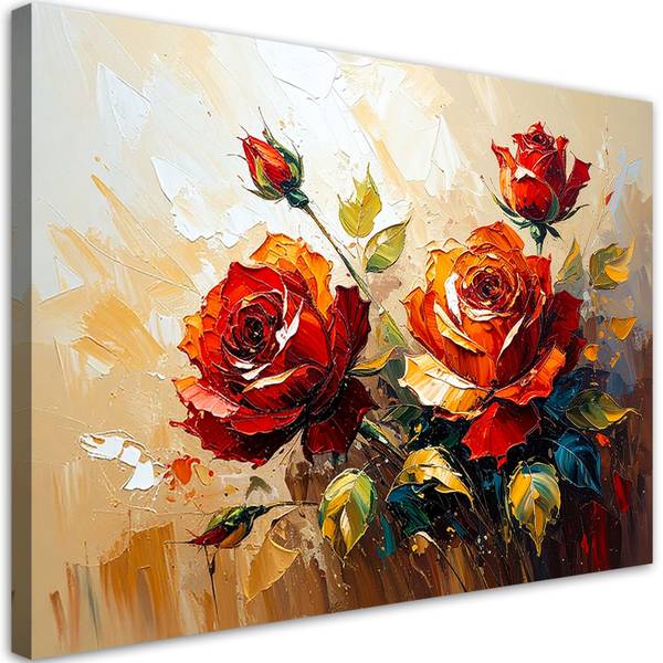 Leinwandbild Blumen 1-Teilig 60 x 40 cm
