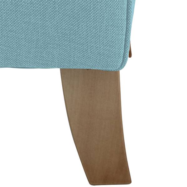 Ohrensessel Sarron Leinenoptik Blaugrau