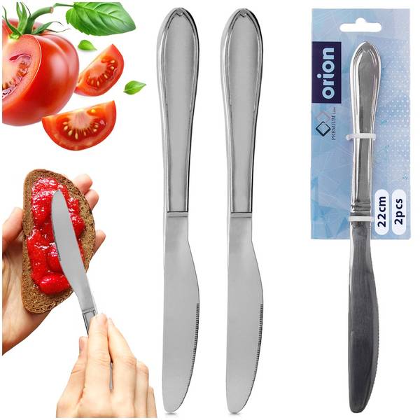 Tafelmesser 2er Set 143605 Silber - Metall - 2 x 1 x 22 cm