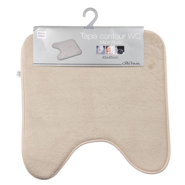 WC-Vorleger VITAMINE, 45 x 45 cm, taupe Beige