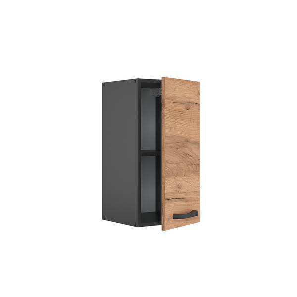 Hängeschrank R-Line 34900 Anthrazit - Eiche Dekor - Breite: 30 cm