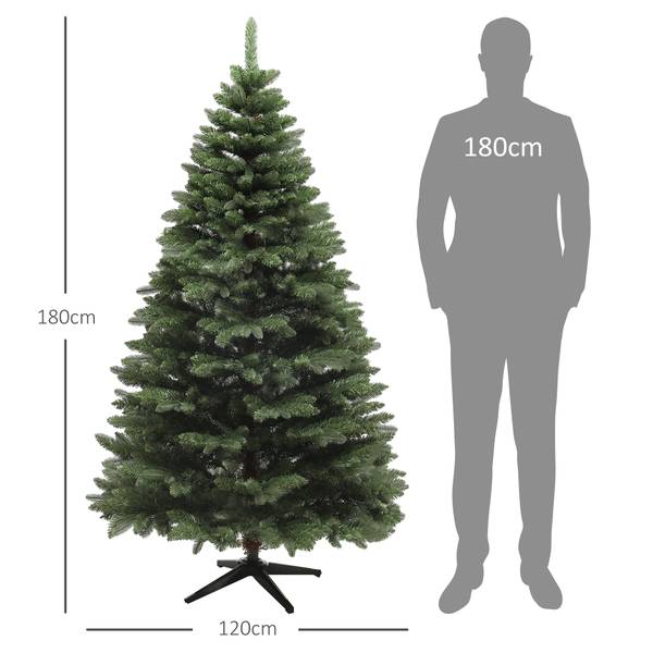 Weihnachtsbaum 830-850V00GN Grün - Kunststoff - 120 x 180 x 120 cm