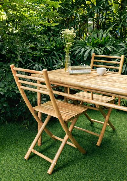 Gartenstühle PALEMPANG 2er Set Braun - Massivholz - 43 x 89 x 57 cm