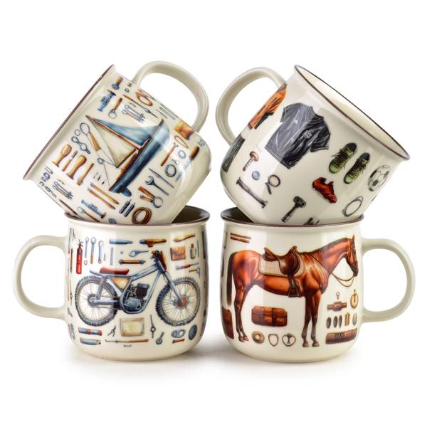 Becher NORMAN Braun - Fine Bone China - Porzellan - 10 x 10 x 10 cm