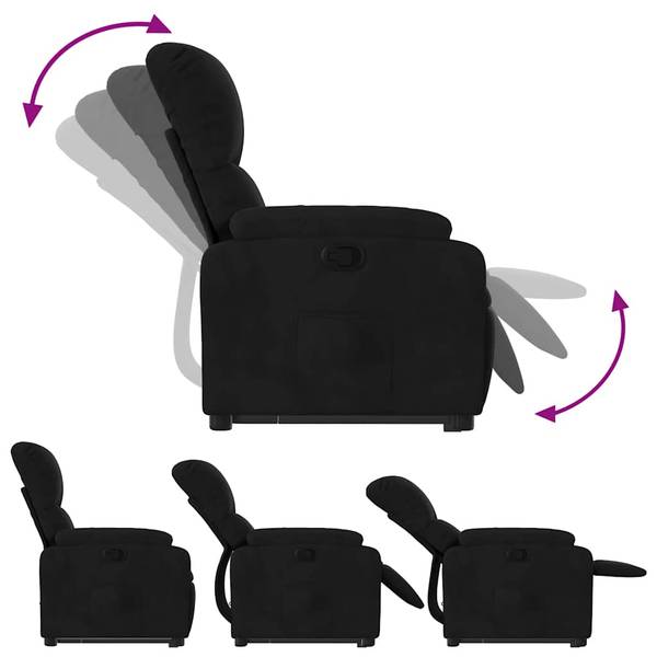 Sta-op Verstelbare Fauteuil 3032392-1 zwart