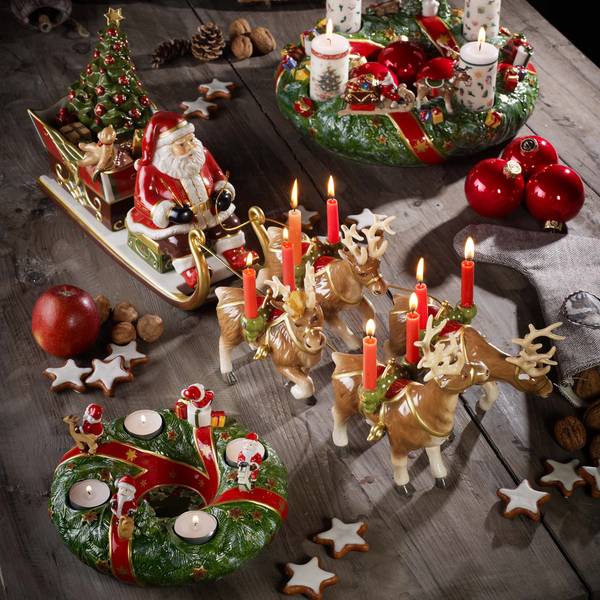 Villeroy & Boch Santa's Schlittenfahrt Porzellan - 70 x 16 x 22 cm