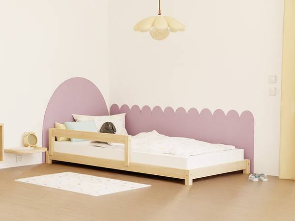 Kinder Einzelbett LUCKY 9 Hellrosa - 98 x 198 cm