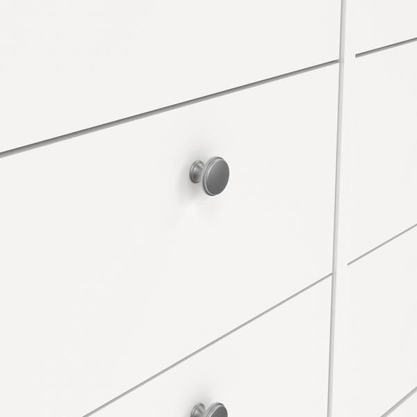 Kommode Madrid Weiß - Holz teilmassiv - 160 x 80 x 39 cm