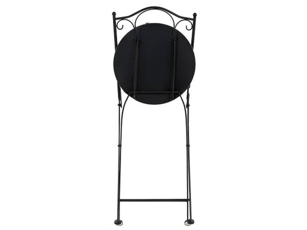 Gartenset SIROLO 3-tlg Schwarz - Blau - Weiß - Metall - 44 x 44 cm