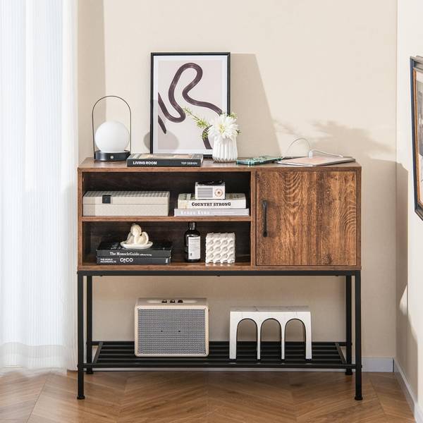 Sideboard VH33437 Braun - Holzwerkstoff - 35 x 83 x 100 cm