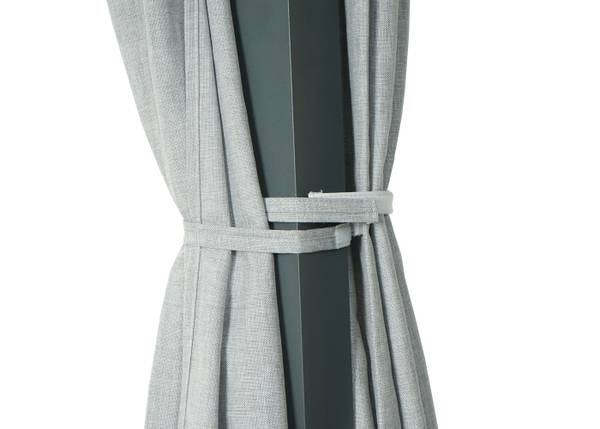 Lounge-Gartenliege J66 Grau - Metall - Textil - 205 x 208 x 190 cm