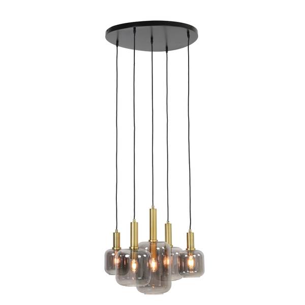 Suspension Lekar Marron - Verre clair - 66 x 80 x 66 cm