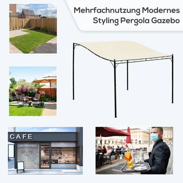 Pergola BB4953 Weiß