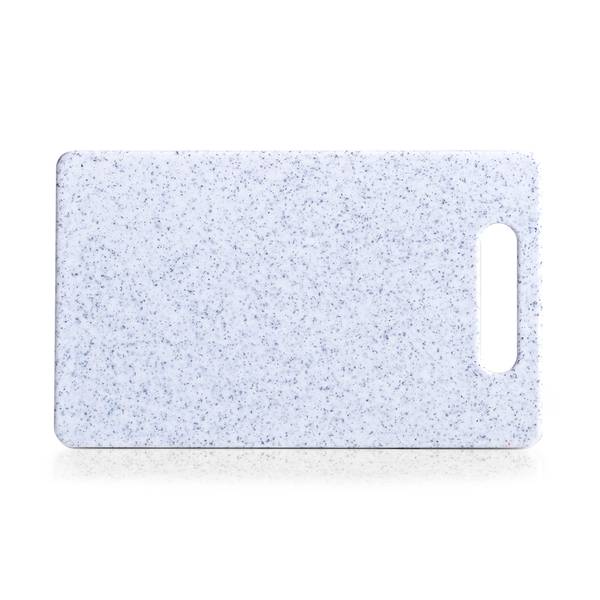 Schneidebrett "Granitoptik", Kunststoff Grau - Kunststoff - 15 x 1 x 25 cm