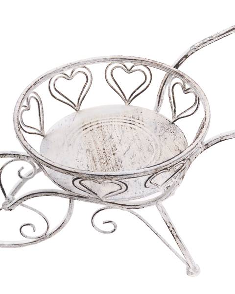 Outdoor Blumentopf VETCH Weiß - Metall - 58 x 31 x 35 cm