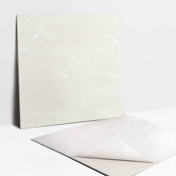 Selbstklebende Fliesen (9 St.) Stein Braun - Polyester PVC - 30 x 30 x 1 cm
