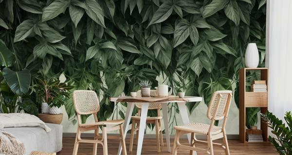 Papier Peint Feuilles Tropicales Nature 400 x 280 x 280 cm