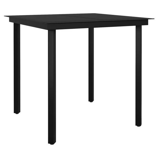 Garten-Essgruppe 3048866-3 5-teilig Grau - Polyrattan - 80 x 74 x 80 cm