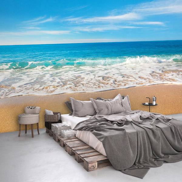 Vlies Fototapete Strand Meer Wohnzimmer 300 x 210 cm