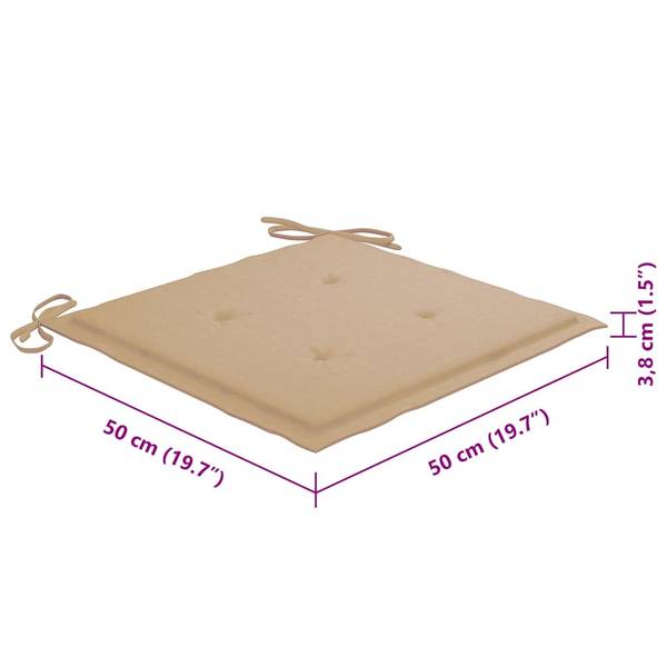 Gartenstuhl 3009267-4 (8er Set) Beige