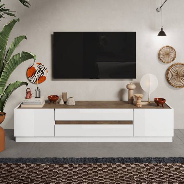 TV Board UTOPIA Braun - Holzwerkstoff - 40 x 44 x 205 cm