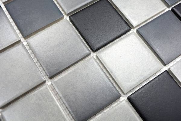 Mosaikfliesen 16-2211-R10 Grau - Keramik - 31 x 31 x 31 cm