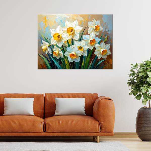 Canvas schilderij Bloemen 120 x 80 cm