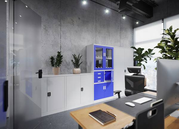Aktenschrank JAN H Grau