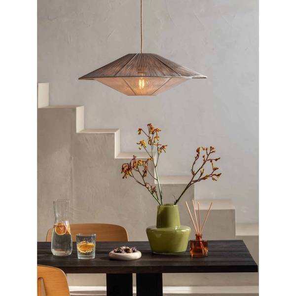 Hängeleuchte Lumbini Grau - Stahl - 60 x 250 x 60 cm