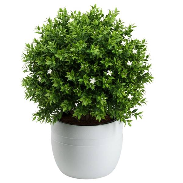 Blumentopf Luna 3er-Set Weiß - Kunststoff - 46 x 38 x 46 cm