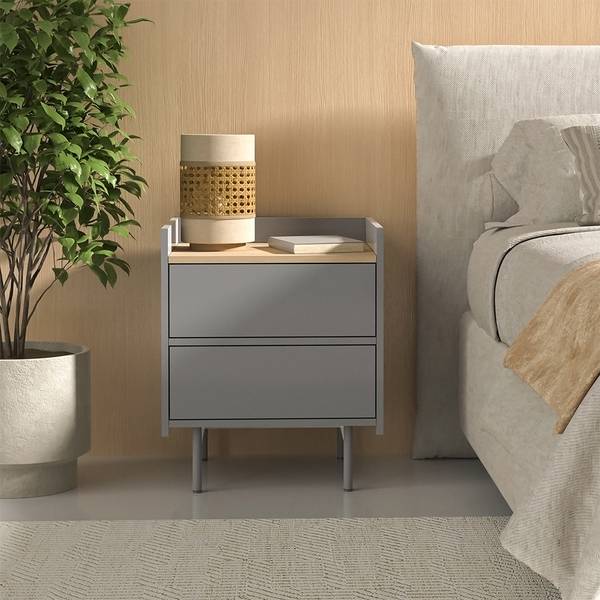 Nachttisch Velina 57366 Grau