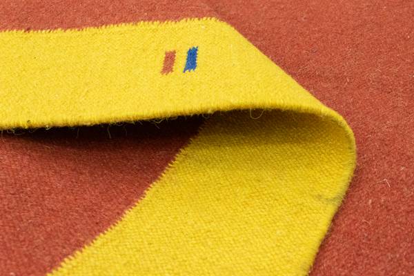 Handgewebt Kelimteppich Rot - Wolle - 120 x 1 x 180 cm