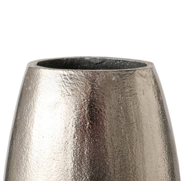 Vase Lunara 2er Set Silber - Metall - 8 x 23 x 17 cm