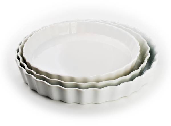 Tortenform BASIC Weiß - Fine Bone China - Porzellan - 26 x 4 x 26 cm