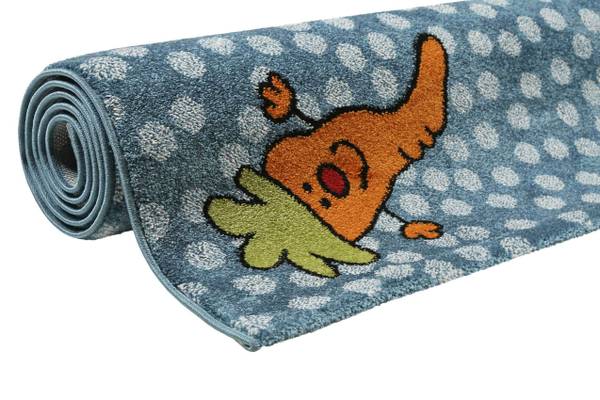 Kinderteppich Rainbow Rabbit Blau