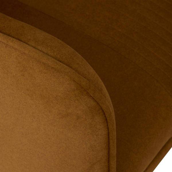 Fauteuil LIBOR Orange - Bois manufacturé - 74 x 75 x 78 cm