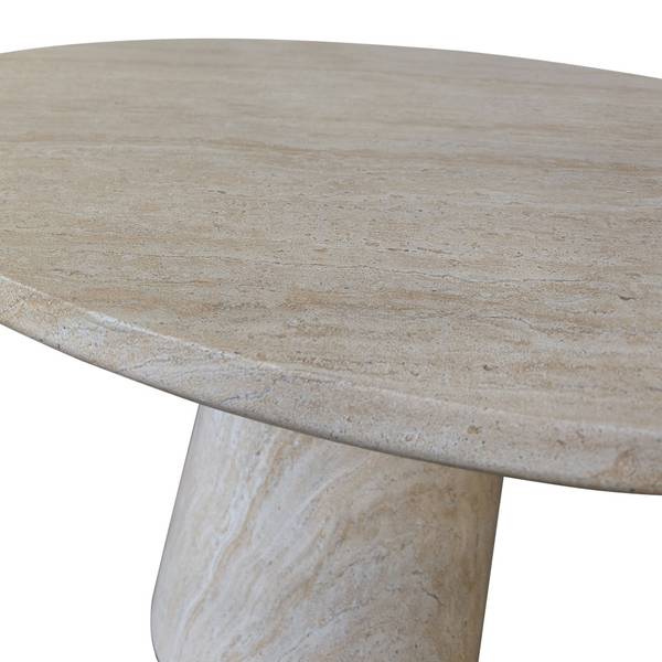 Esstisch DANLI Beige - Stein - 110 x 75 x 110 cm