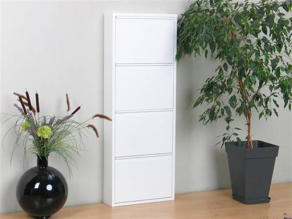 Schuhschrank Pisa Cremeweiß - Weiß