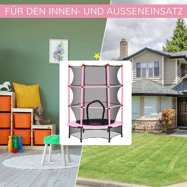 Kindertrampolin 342-008V02PK Hellrosa