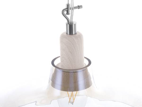 Pendelleuchten ALIKOS Braun - Glas - 38 x 129 x 38 cm