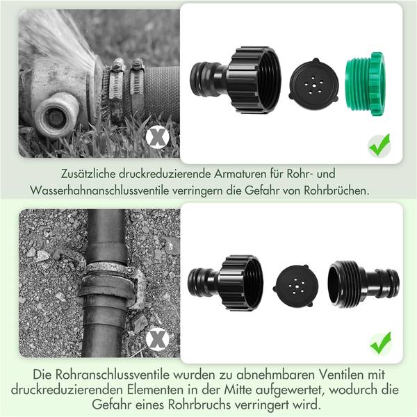 Gartenschlauch ARJ10 Schwarz - Kunststoff - 40 x 13 x 40 cm