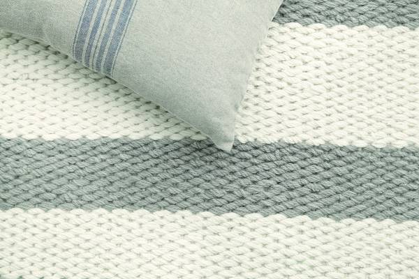 Kurzflorteppich BREEZE Grau - Wolle - 80 x 1 x 150 cm