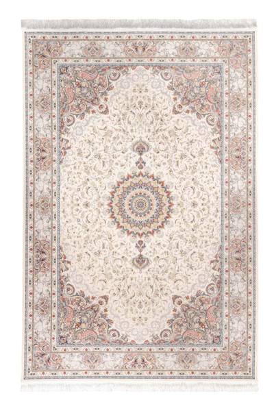 Orientteppich Baran Weiß - Naturfaser - 250 x 1 x 350 cm