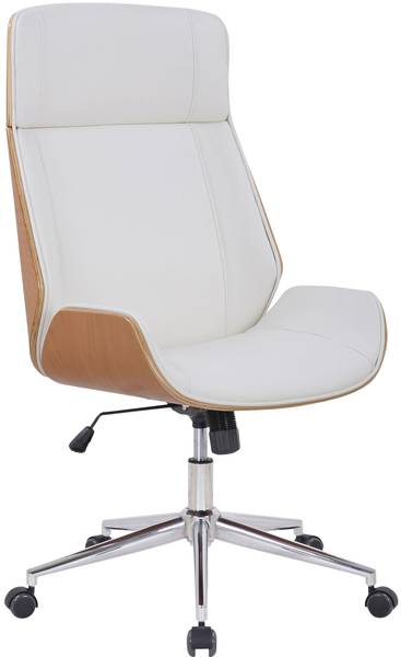 Bürostuhl Wigan Echtleder, Grau | Swisshandel24