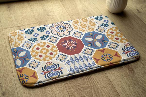 Badteppich Azulejo 75 x 45 x 75 cm