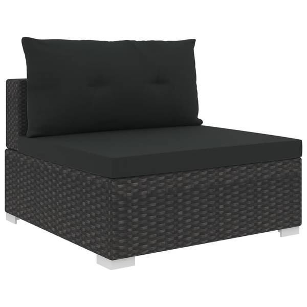 Mobilier de jardin 46755 (lot de 10) Noir - Polyester - 74 x 26 x 74 cm