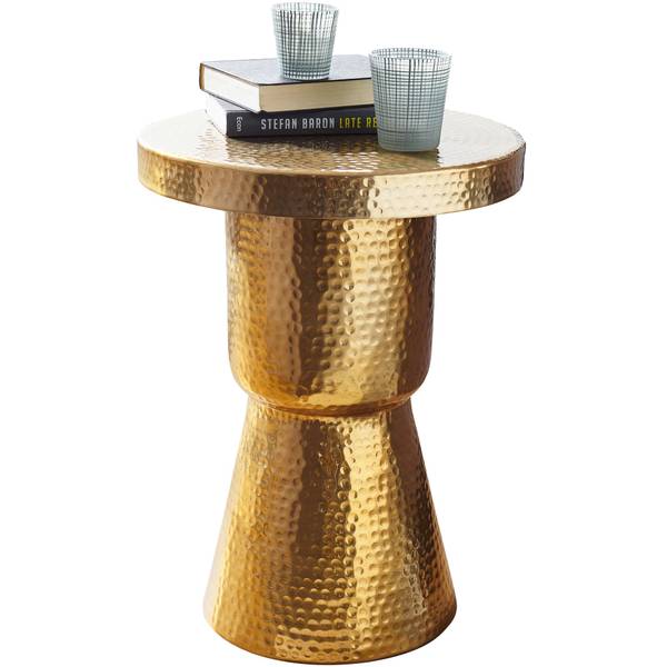 Beistelltisch ENNS Gold - Aluminium - 43 x 59 x 43 cm